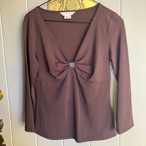 Michael kors 3/4 sleeve black top